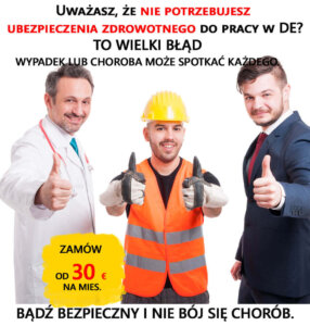 Gewerbe a ubezpieczenieFirma w Polsce praca w Niemczech gdzie podatek